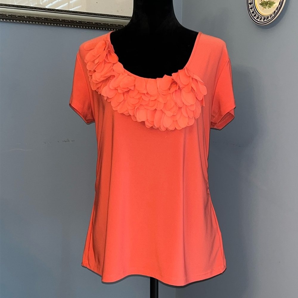 Flutter Petal Neckline Blouse